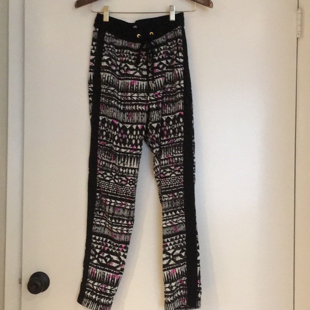 Express tribal print jogger pants